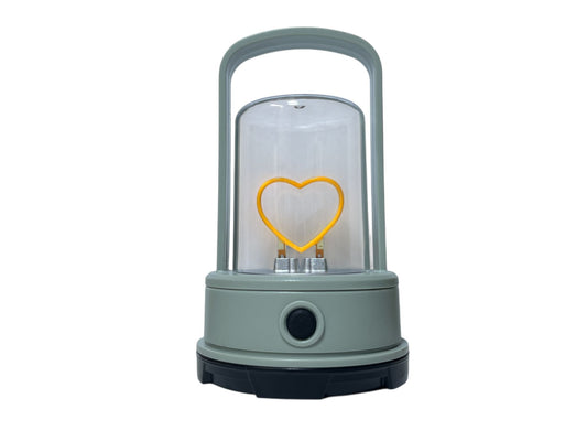 Farol a pilas corazon
