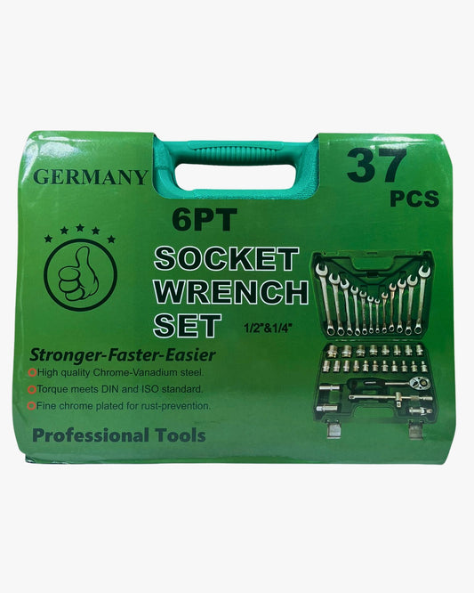 Juego Llave y Dados 37 pcs