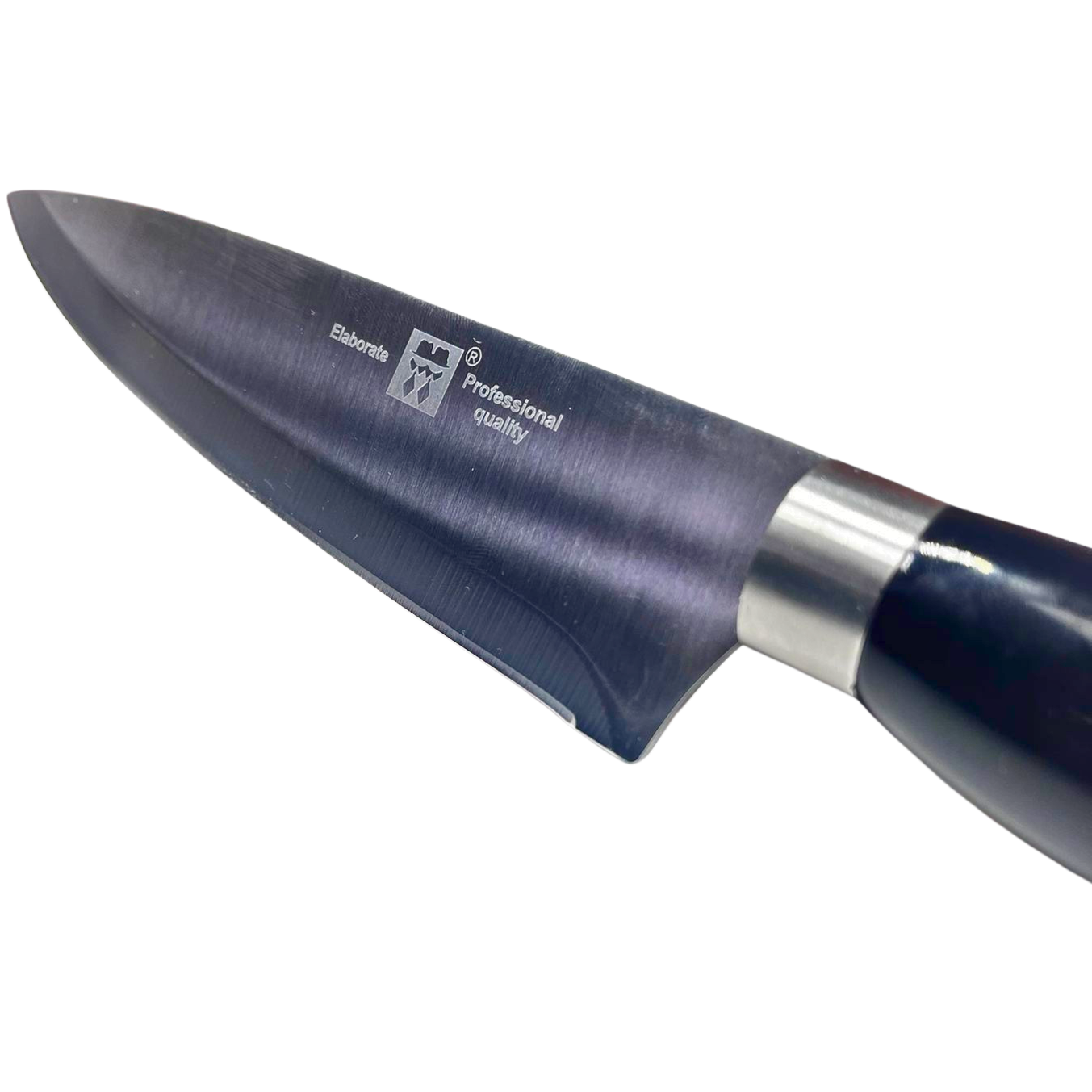Cuchillo Elaborate 8" Mango Negro Redondeado