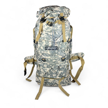 Mochila de camping camuflada o lisa