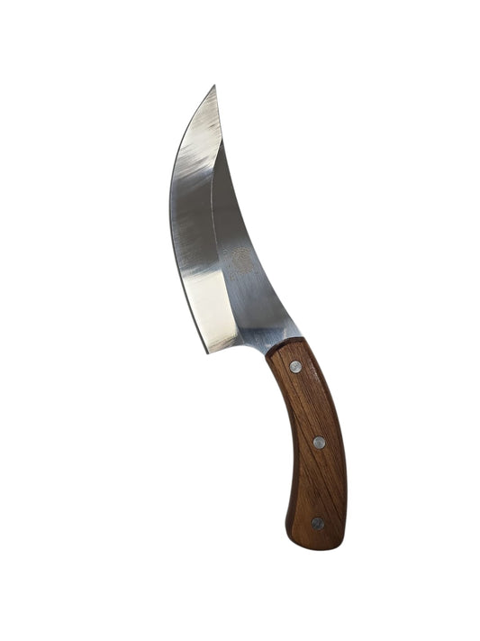 CUCHILLO MADERA CURVO 17cm de hoja