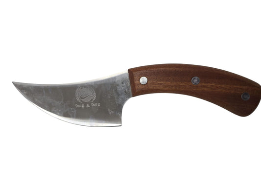 CUCHILLO MADERA CURVO NUEVO CH 12cm de hoja