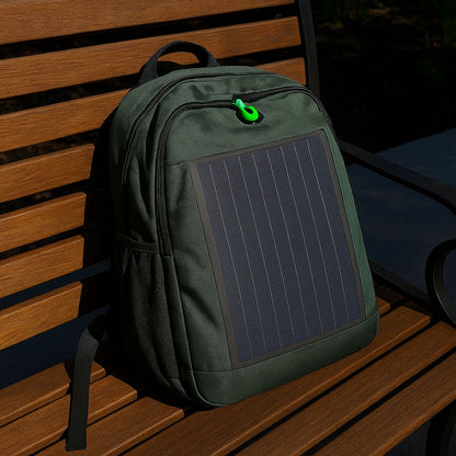 Mochila con panel solar