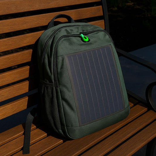 Mochila con panel solar