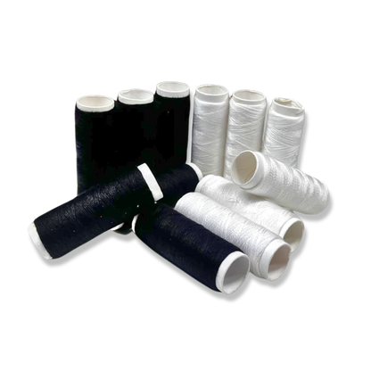 Kit x12 Hilo de Costura Blanco y Negro