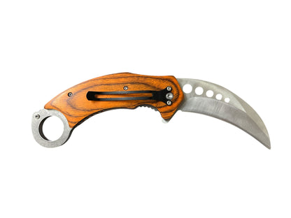 Navaja Karambit Mango de Madera