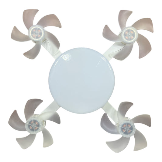 Ventilador + Luz redondo x4