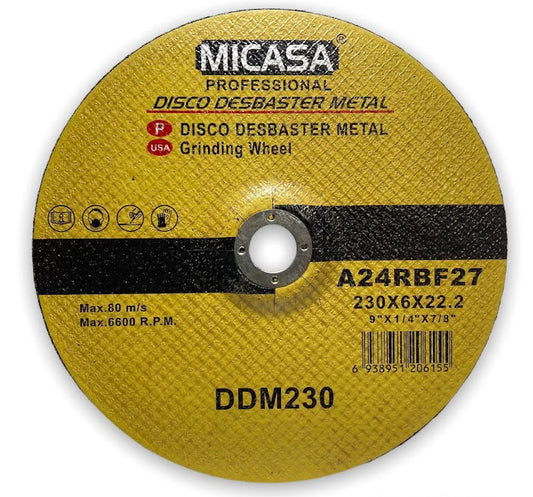 DISCO DESBASTER METAL230*6*22.2 MICASA