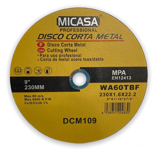 DISCO CORTE METAL230*1.6*22.2