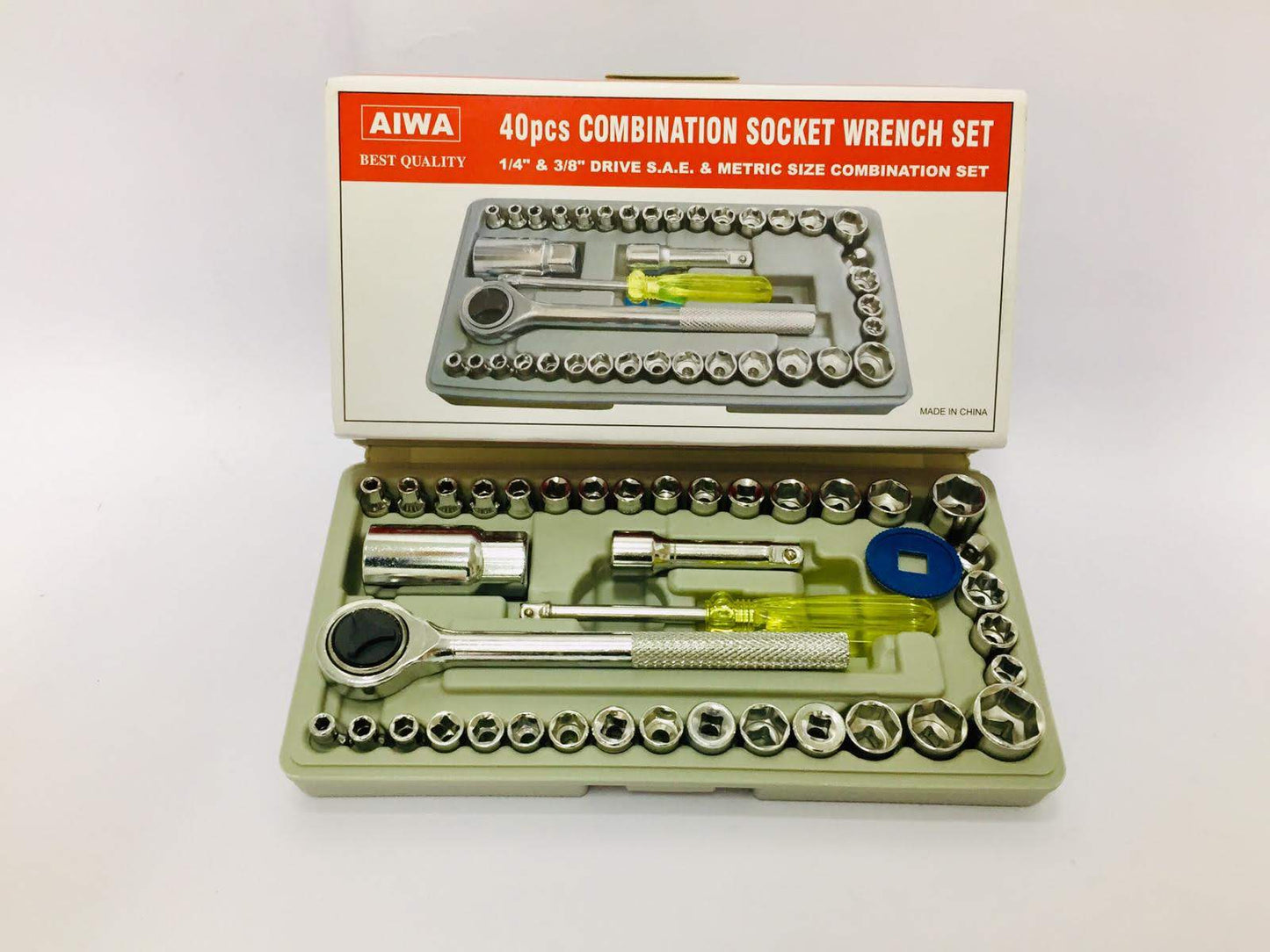 Juego de Llave y Dados x40 Piezas