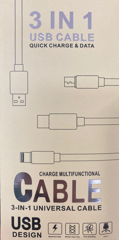 CABLE USB TRIPLE
